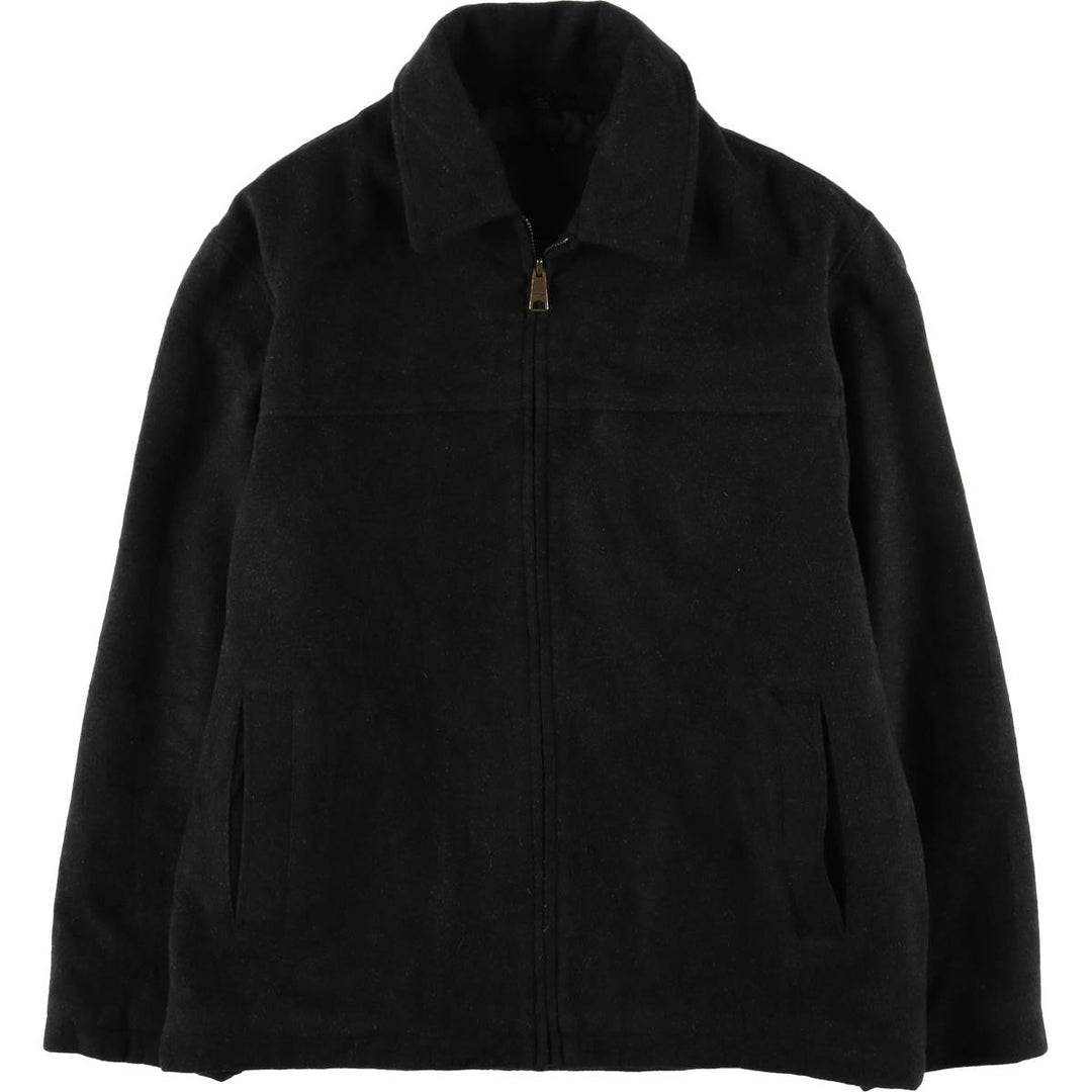 Dockers padded wool sports jacket, men's size M wool Charcoal Vintage Second Hand