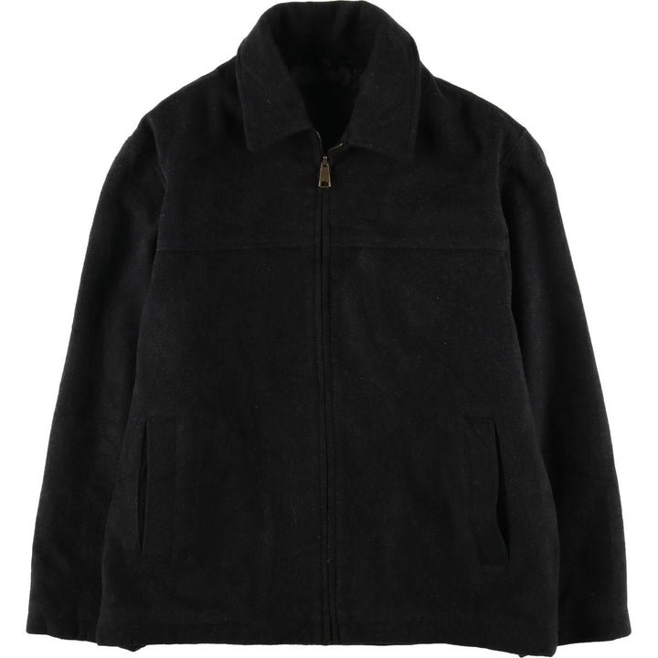 Dockers padded wool sports jacket, men's size M wool Charcoal Vintage Second Hand