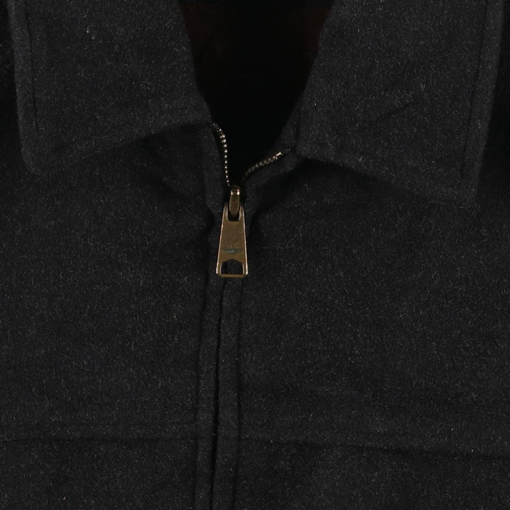 Dockers padded wool sports jacket, men's size M wool Charcoal Vintage Second Hand
