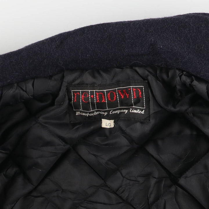 Vintage renown padded wool jacket, made in Canada, size L, men's size L wool navy blue type Vintage Second Hand