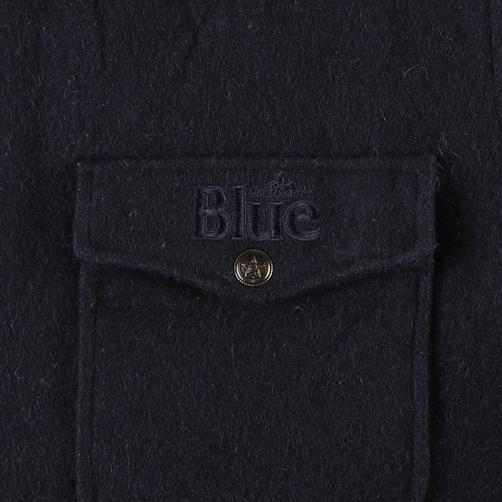 Vintage renown padded wool jacket, made in Canada, size L, men's size L wool navy blue type Vintage Second Hand