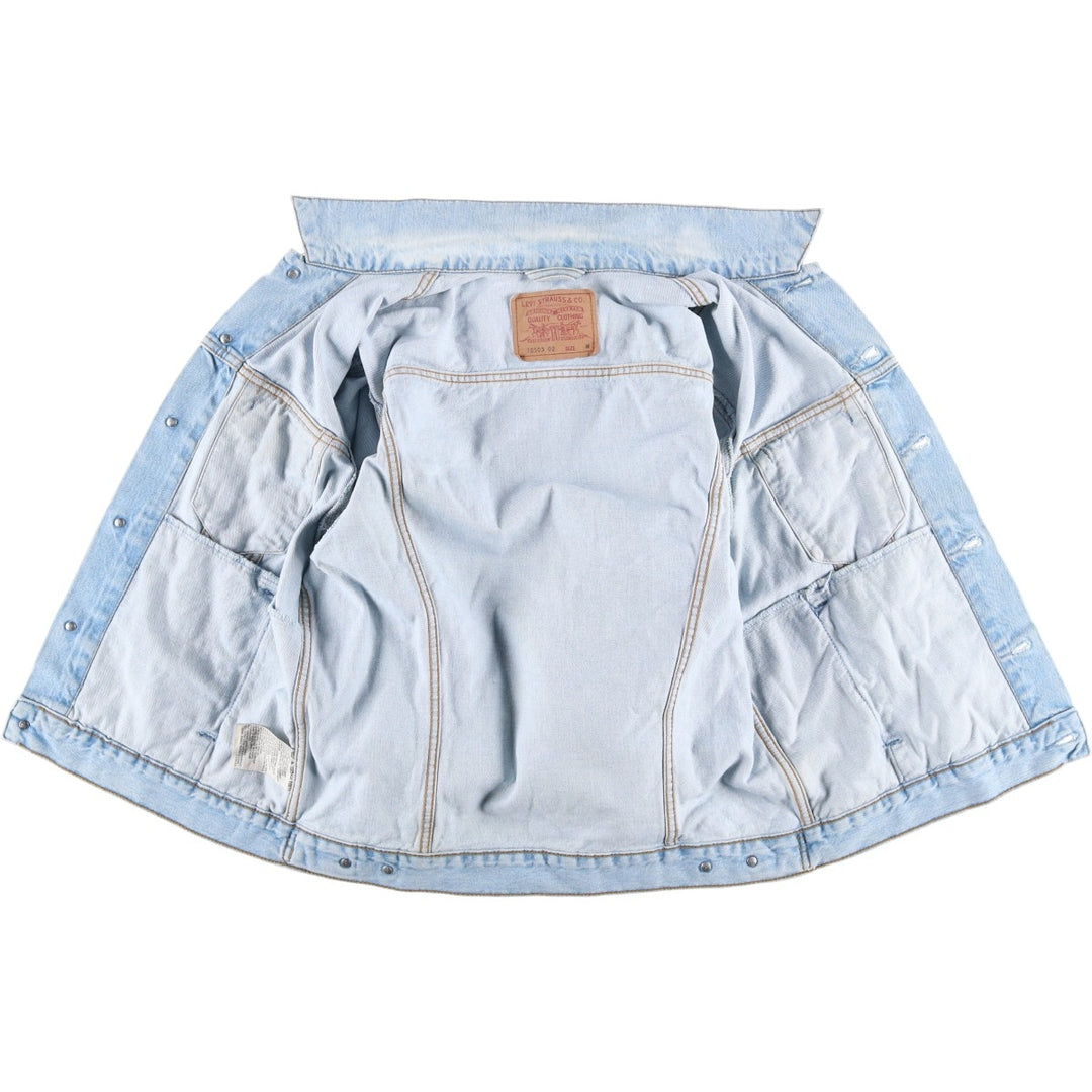 90'S Levi's 70503-0283 Denim Jacket, Men's Medium, Vintage cotton blue type Vintage Second Hand