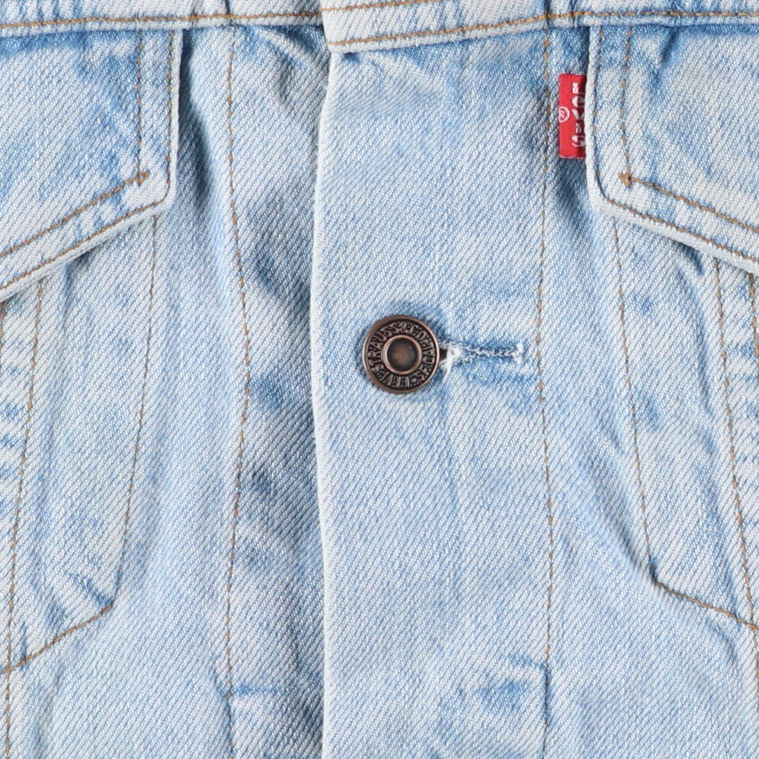 90'S Levi's 70503-0283 Denim Jacket, Men's Medium, Vintage cotton blue type Vintage Second Hand