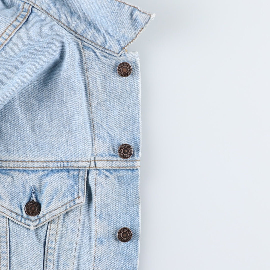 90'S Levi's 70503-0283 Denim Jacket, Men's Medium, Vintage cotton blue type Vintage Second Hand