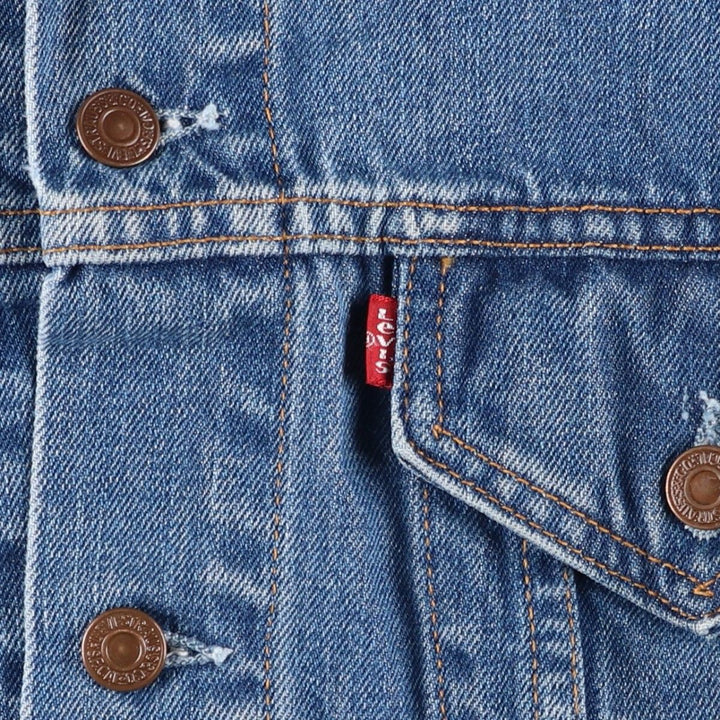 Levi's 70500-0414 Euro Model Denim Jacket, G-Jean, Men's XL Size cotton blue type Vintage Second Hand