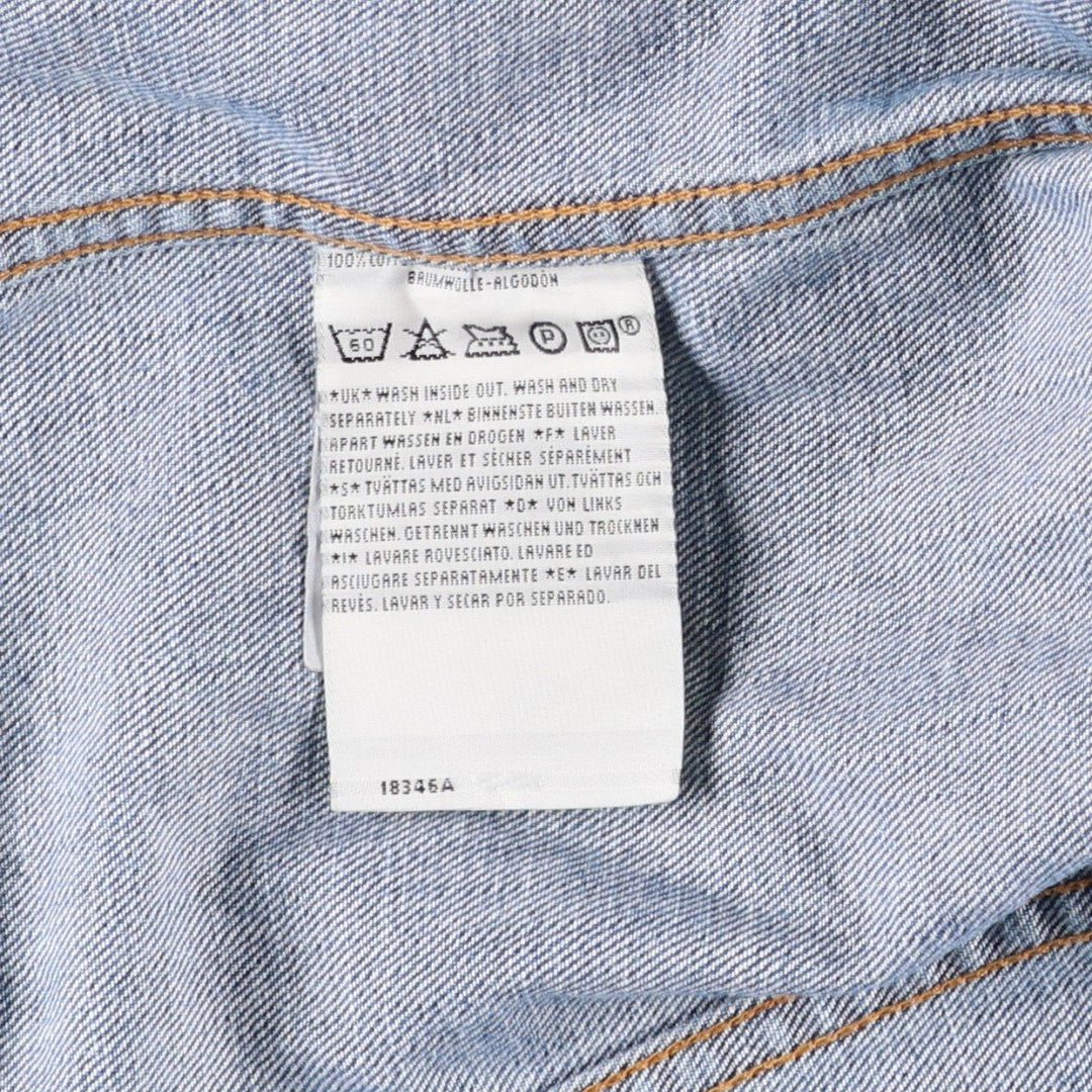 Levi's 70500-0414 Euro Model Denim Jacket, G-Jean, Men's XL Size cotton blue type Vintage Second Hand