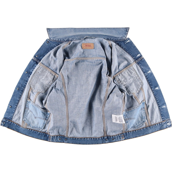 Levi's Euro Model Denim Jacket, Men's XL cotton blue type Vintage Second Hand