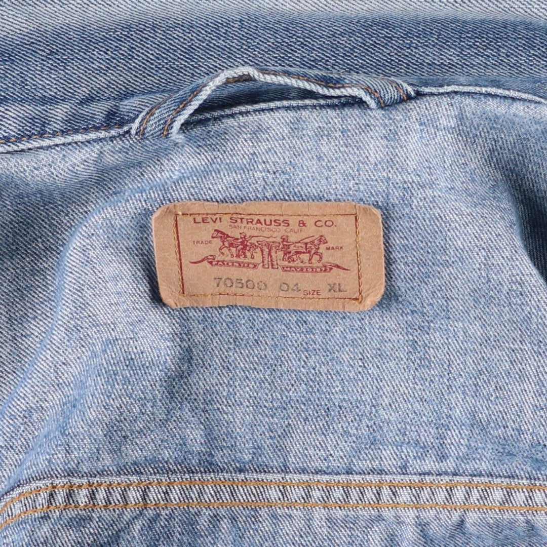 Levi's Euro Model Denim Jacket, Men's XL cotton blue type Vintage Second Hand