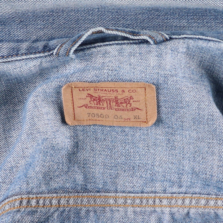 Levi's Euro Model Denim Jacket, Men's XL cotton blue type Vintage Second Hand