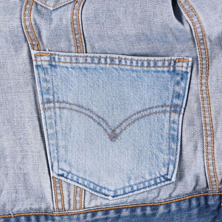 Levi's Euro Model Denim Jacket, Men's XL cotton blue type Vintage Second Hand
