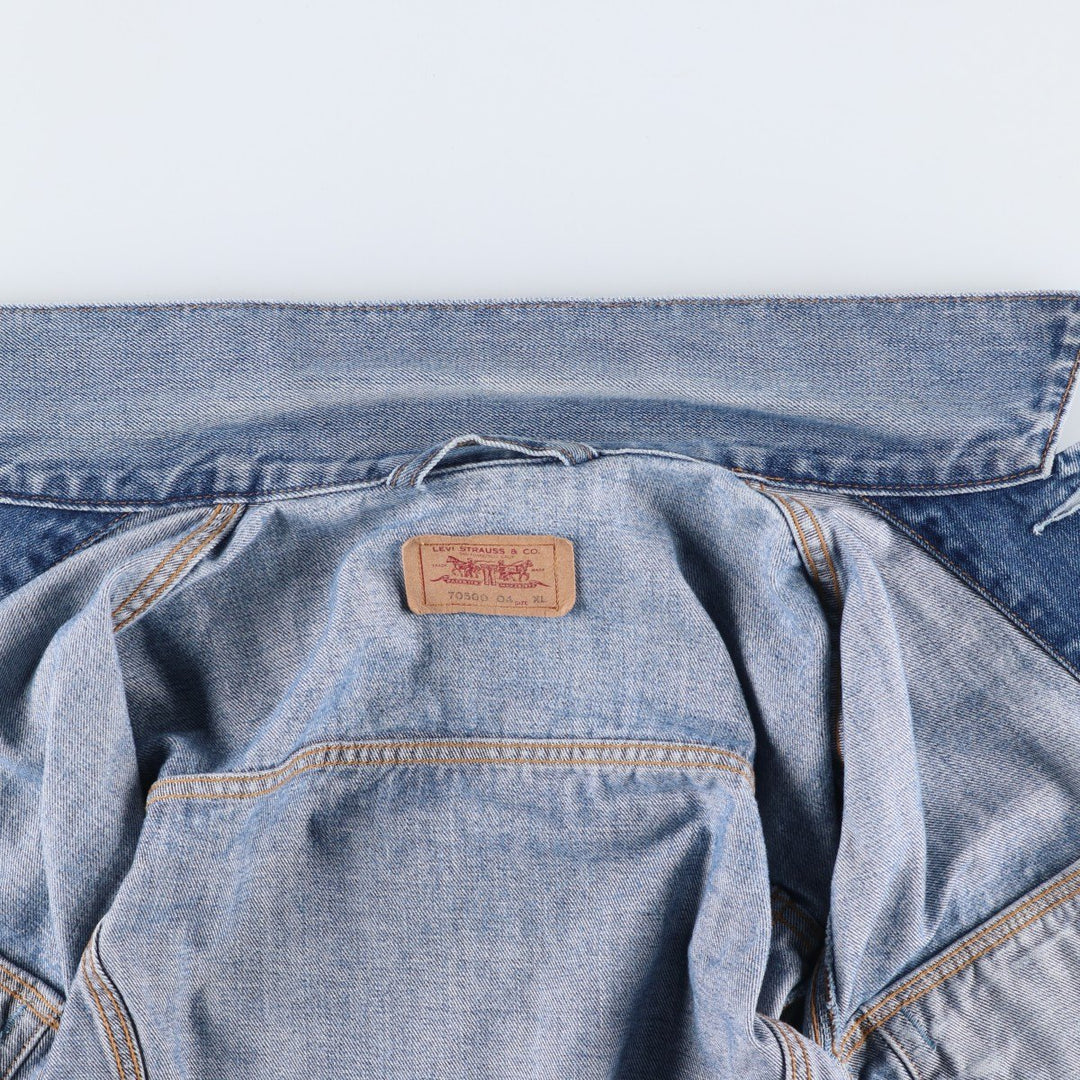Levi's Euro Model Denim Jacket, Men's XL cotton blue type Vintage Second Hand
