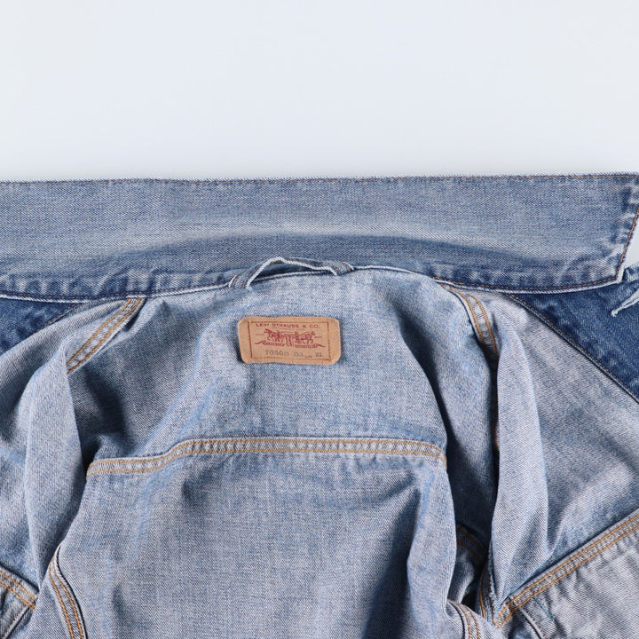 Levi's Euro Model Denim Jacket, Men's XL cotton blue type Vintage Second Hand