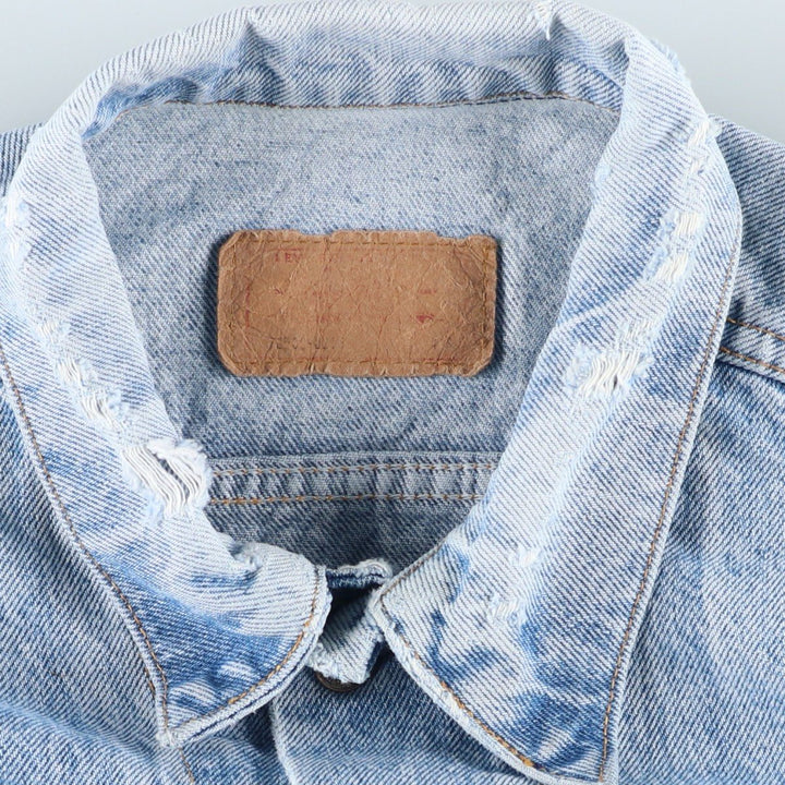 Levi's denim jacket, denim jacket, men's size M unclear blue type Vintage Second Hand
