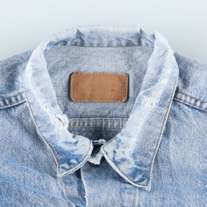 Levi's denim jacket, denim jacket, men's size M unclear blue type Vintage Second Hand