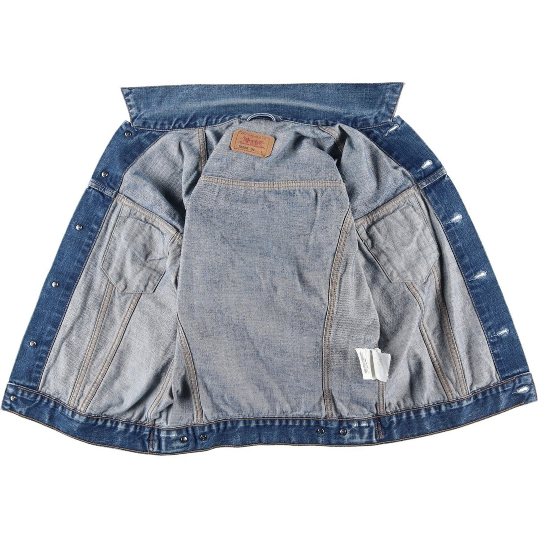 2000'S Levi's Euro Model Denim Jacket, Men's Size L cotton blue type Vintage Second Hand