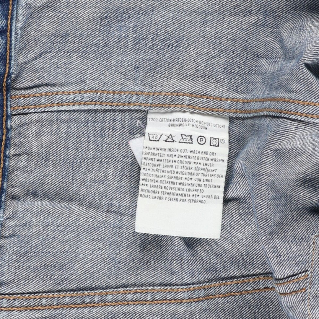 2000'S Levi's Euro Model Denim Jacket, Men's Size L cotton blue type Vintage Second Hand