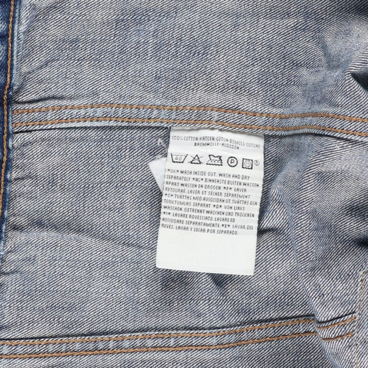 2000'S Levi's Euro Model Denim Jacket, Men's Size L cotton blue type Vintage Second Hand