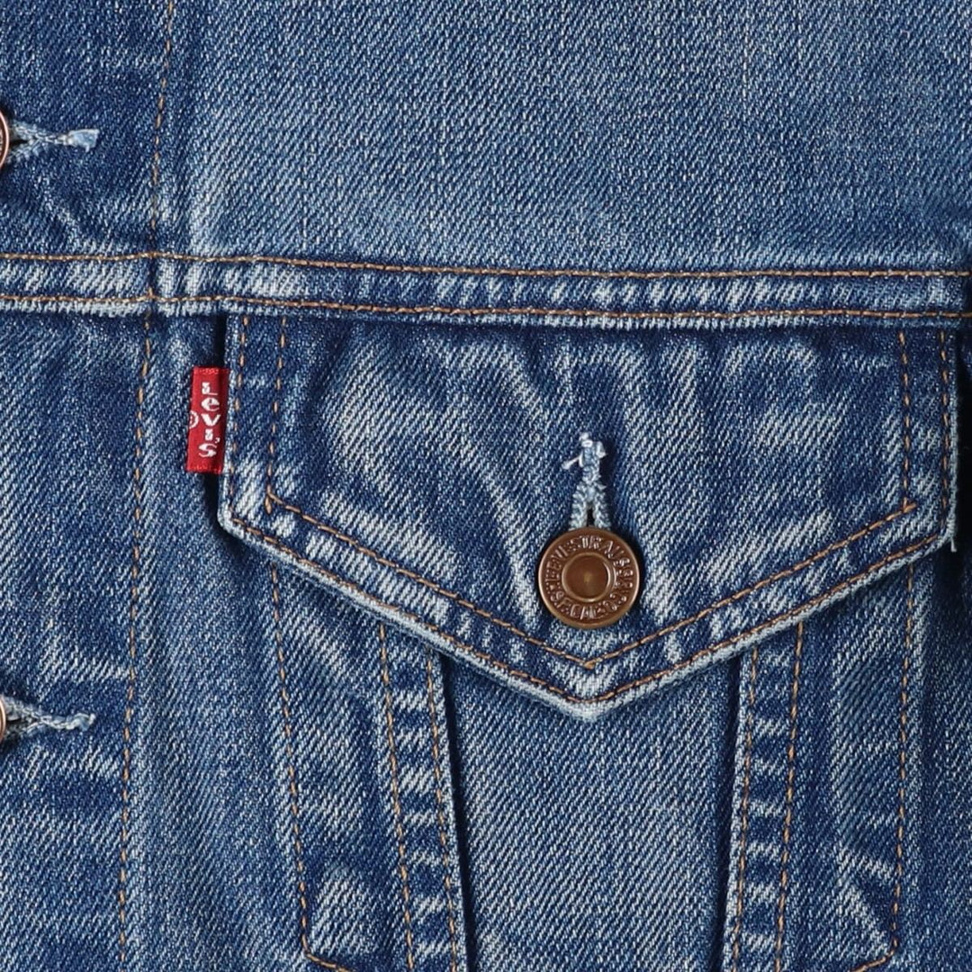 2000'S Levi's Euro Model Denim Jacket, Men's Size L cotton blue type Vintage Second Hand