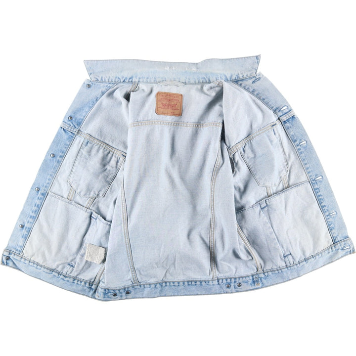 90'S Levi's 70503-0211 Denim Jacket, Men's Size L, Vintage cotton Blue type light blue Vintage Second Hand
