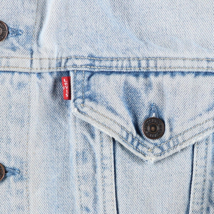 90'S Levi's 70503-0211 Denim Jacket, Men's Size L, Vintage cotton Blue type light blue Vintage Second Hand