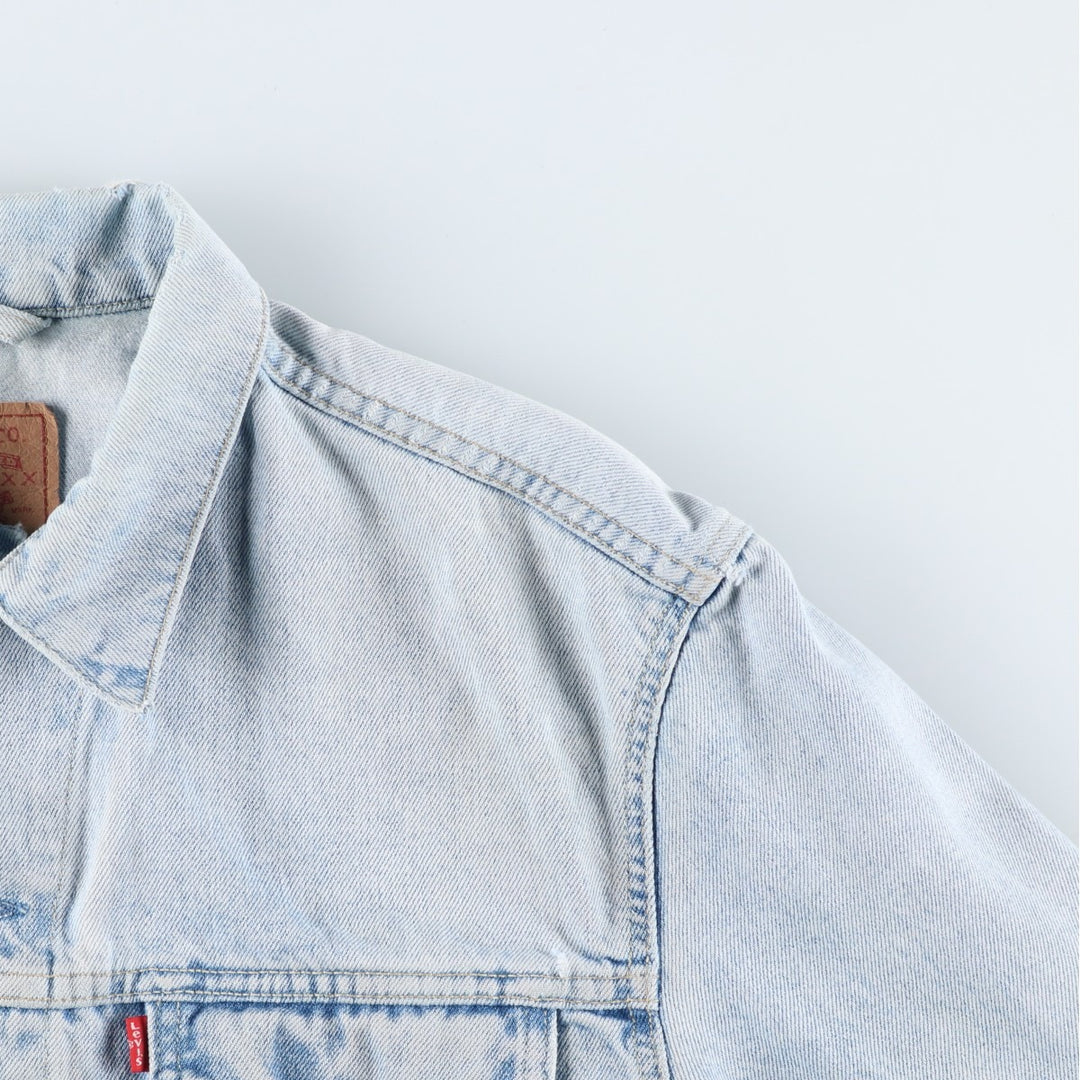 90'S Levi's 70503-0211 Denim Jacket, Men's Size L, Vintage cotton Blue type light blue Vintage Second Hand