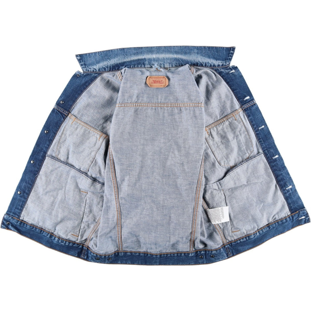 2000'S Levi's Euro Model Denim Jacket, Men's Size L cotton blue type Vintage Second Hand