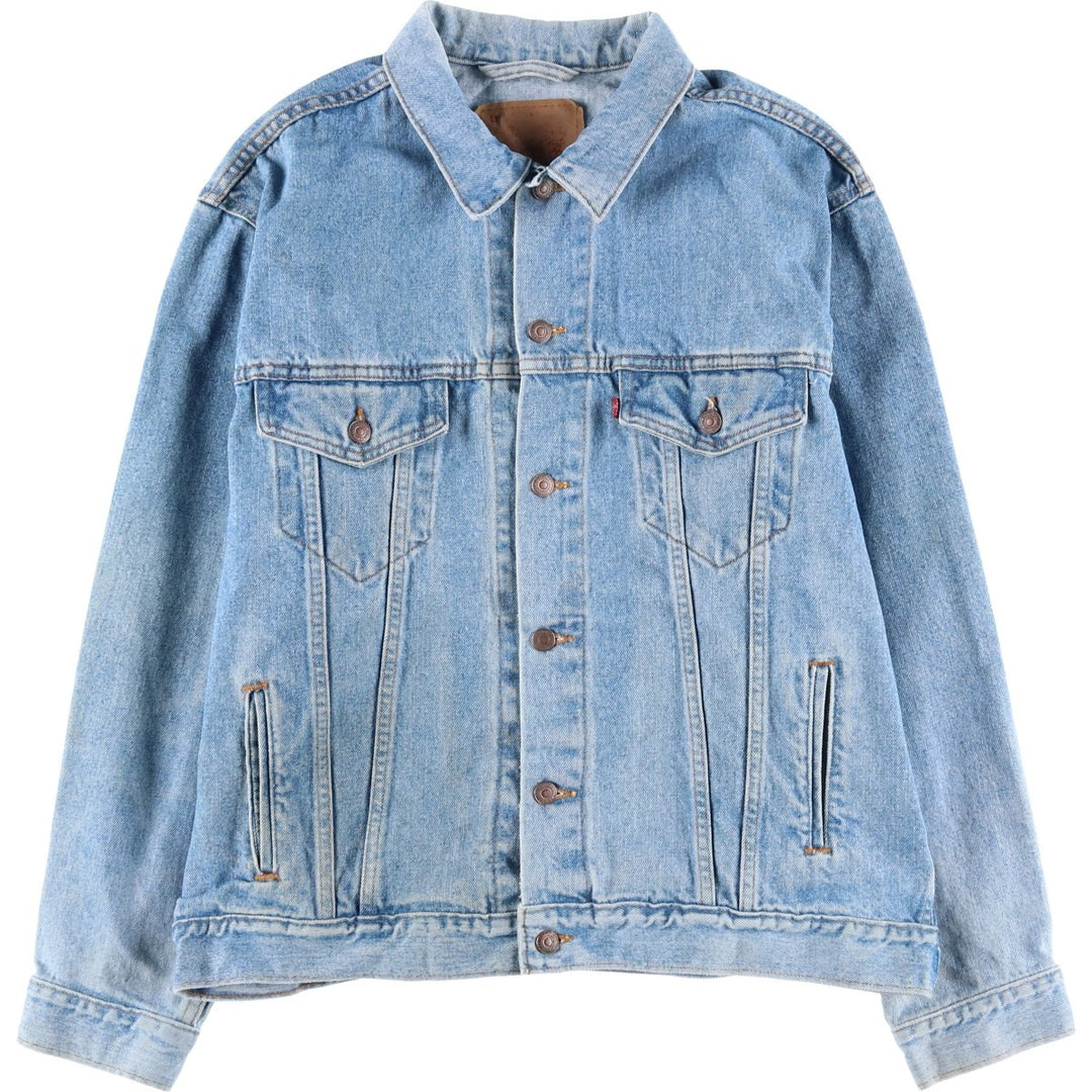 90'S Levi's 70507-4890 denim jacket, denim jacket, made in the USA, men's size L, vintage cotton blue type Vintage Second Hand