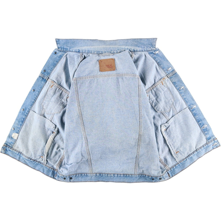 90'S Levi's 70507-4890 denim jacket, denim jacket, made in the USA, men's size L, vintage cotton blue type Vintage Second Hand