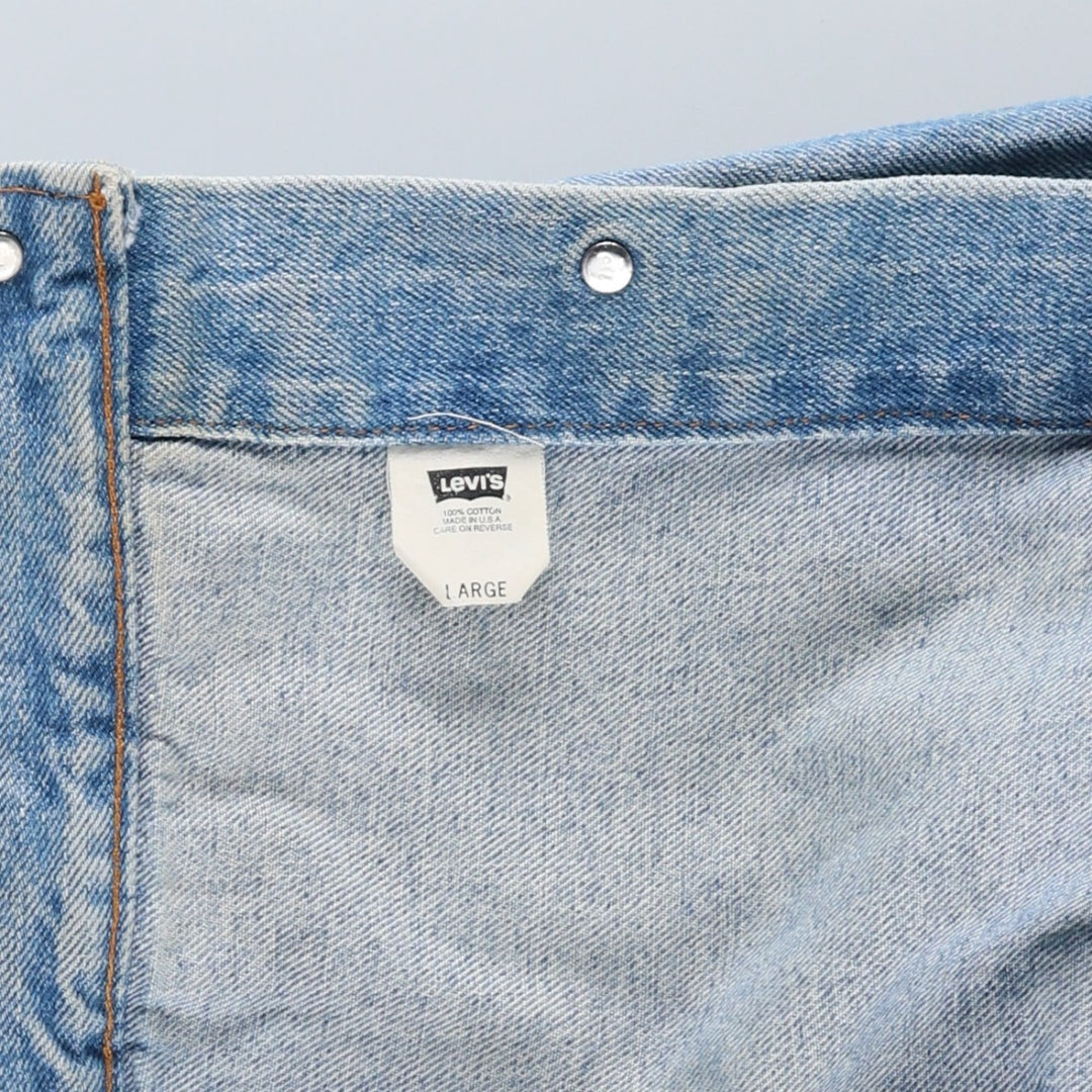 90'S Levi's 70507-4890 denim jacket, denim jacket, made in the USA, men's size L, vintage cotton blue type Vintage Second Hand