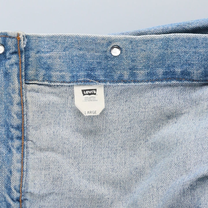 90'S Levi's 70507-4890 denim jacket, denim jacket, made in the USA, men's size L, vintage cotton blue type Vintage Second Hand