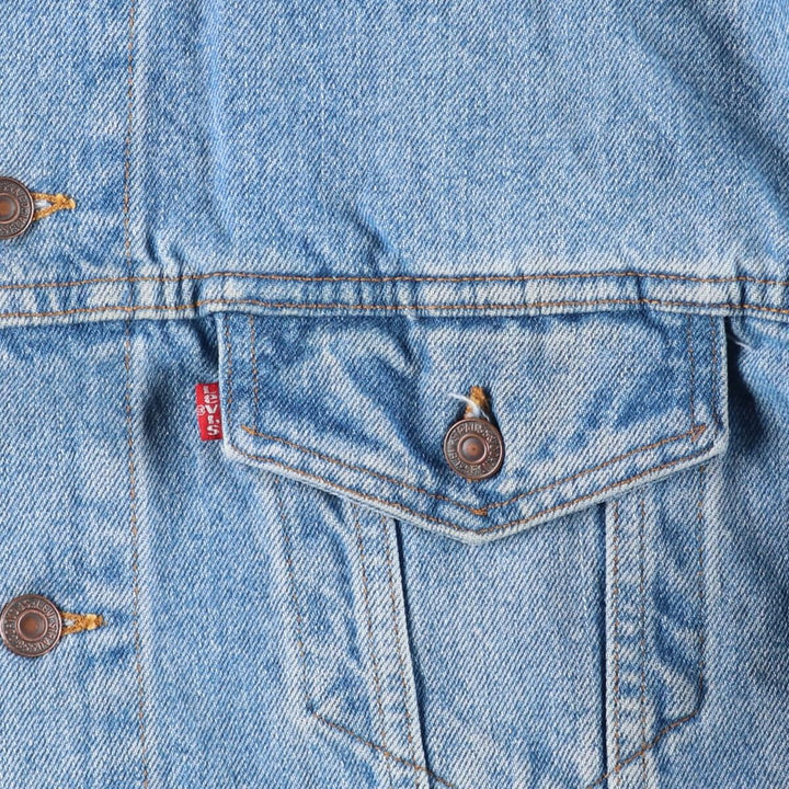 90'S Levi's 70507-4890 denim jacket, denim jacket, made in the USA, men's size L, vintage cotton blue type Vintage Second Hand