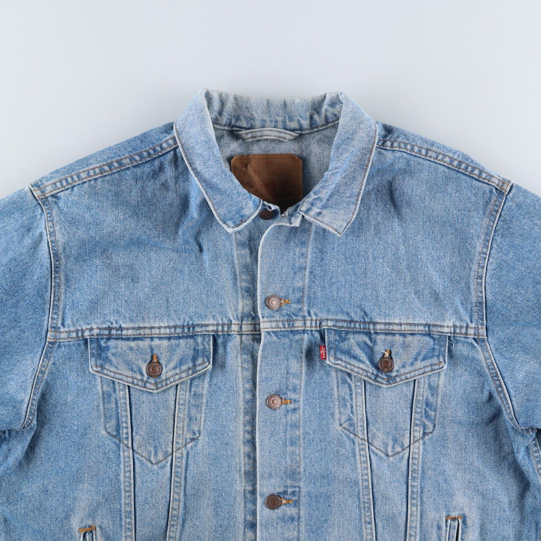 90'S Levi's 70507-4890 denim jacket, denim jacket, made in the USA, men's size L, vintage cotton blue type Vintage Second Hand