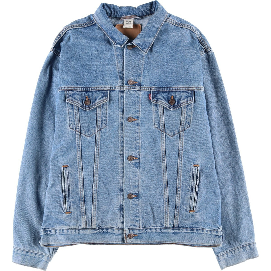 2000'S Levi's denim jacket, men's size XL cotton blue type Vintage Second Hand
