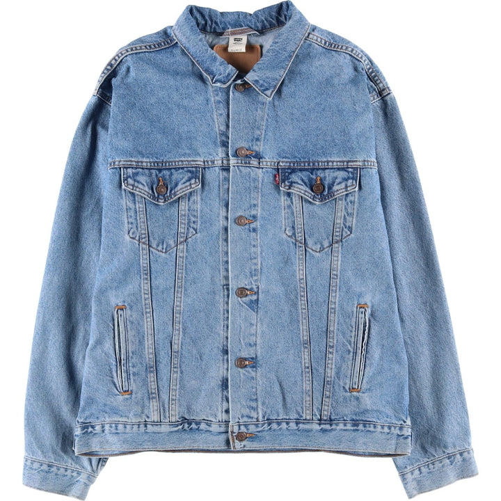 2000'S Levi's denim jacket, men's size XL cotton blue type Vintage Second Hand