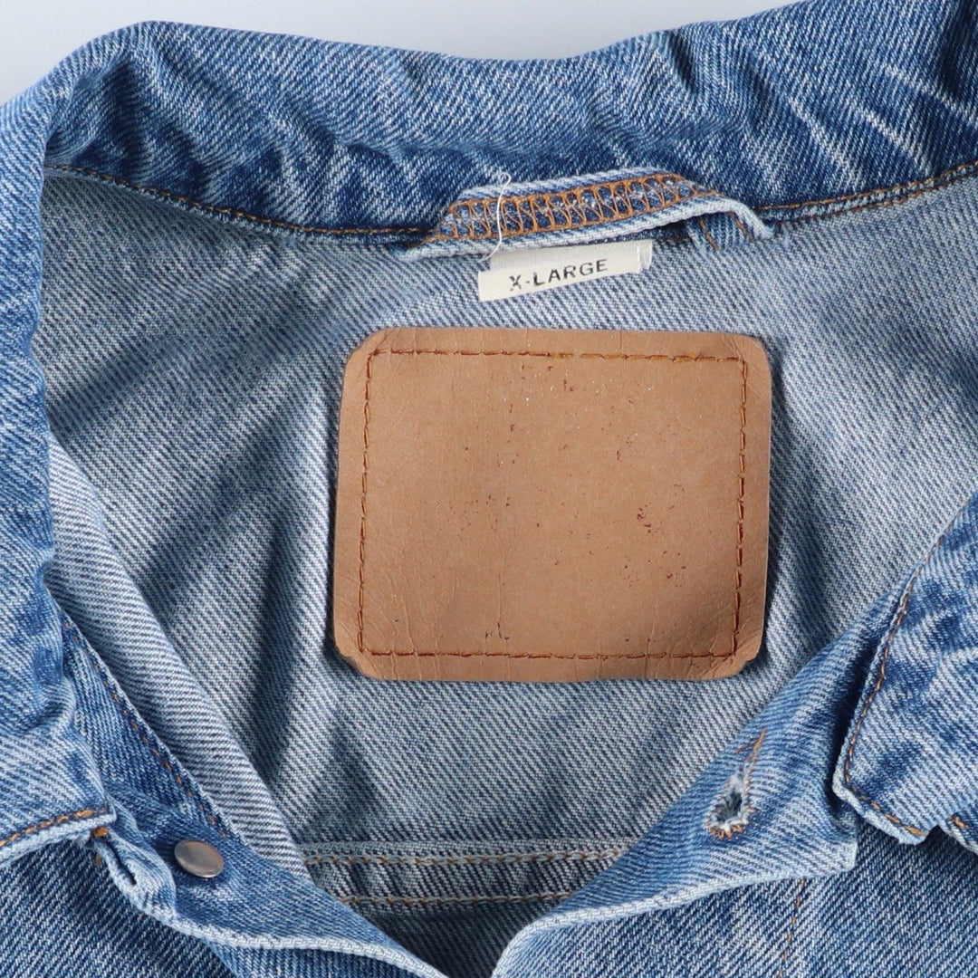 2000'S Levi's denim jacket, men's size XL cotton blue type Vintage Second Hand