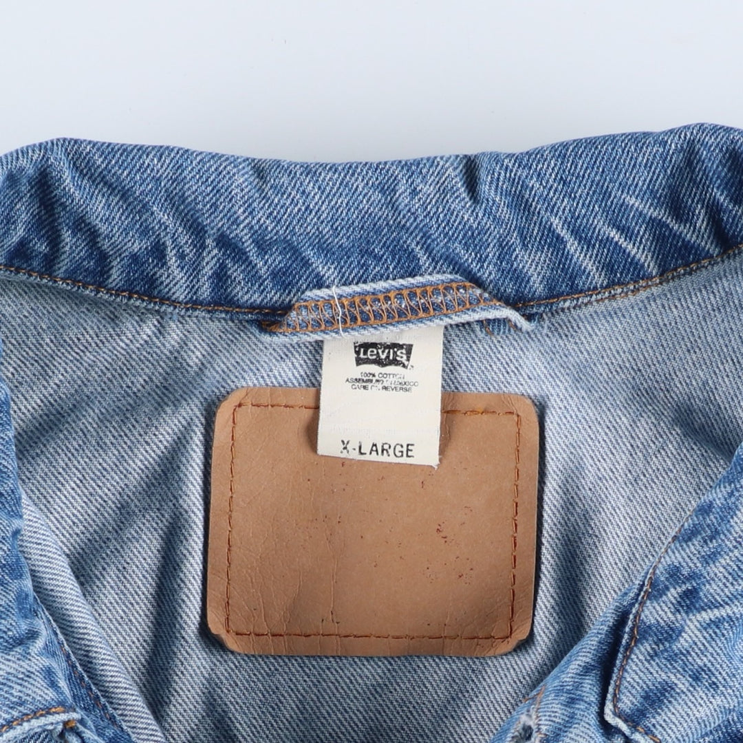2000'S Levi's denim jacket, men's size XL cotton blue type Vintage Second Hand