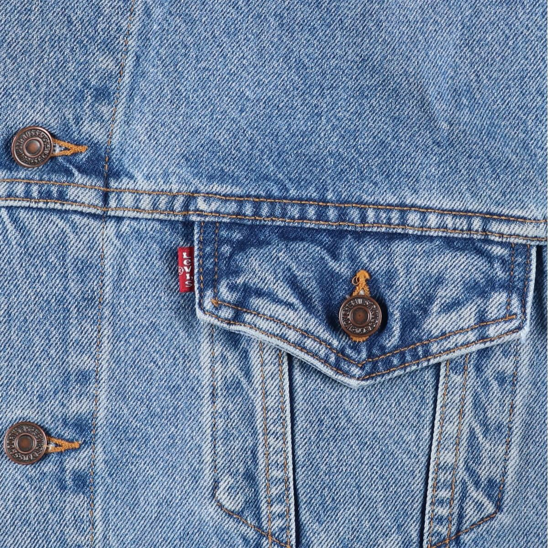 2000'S Levi's denim jacket, men's size XL cotton blue type Vintage Second Hand
