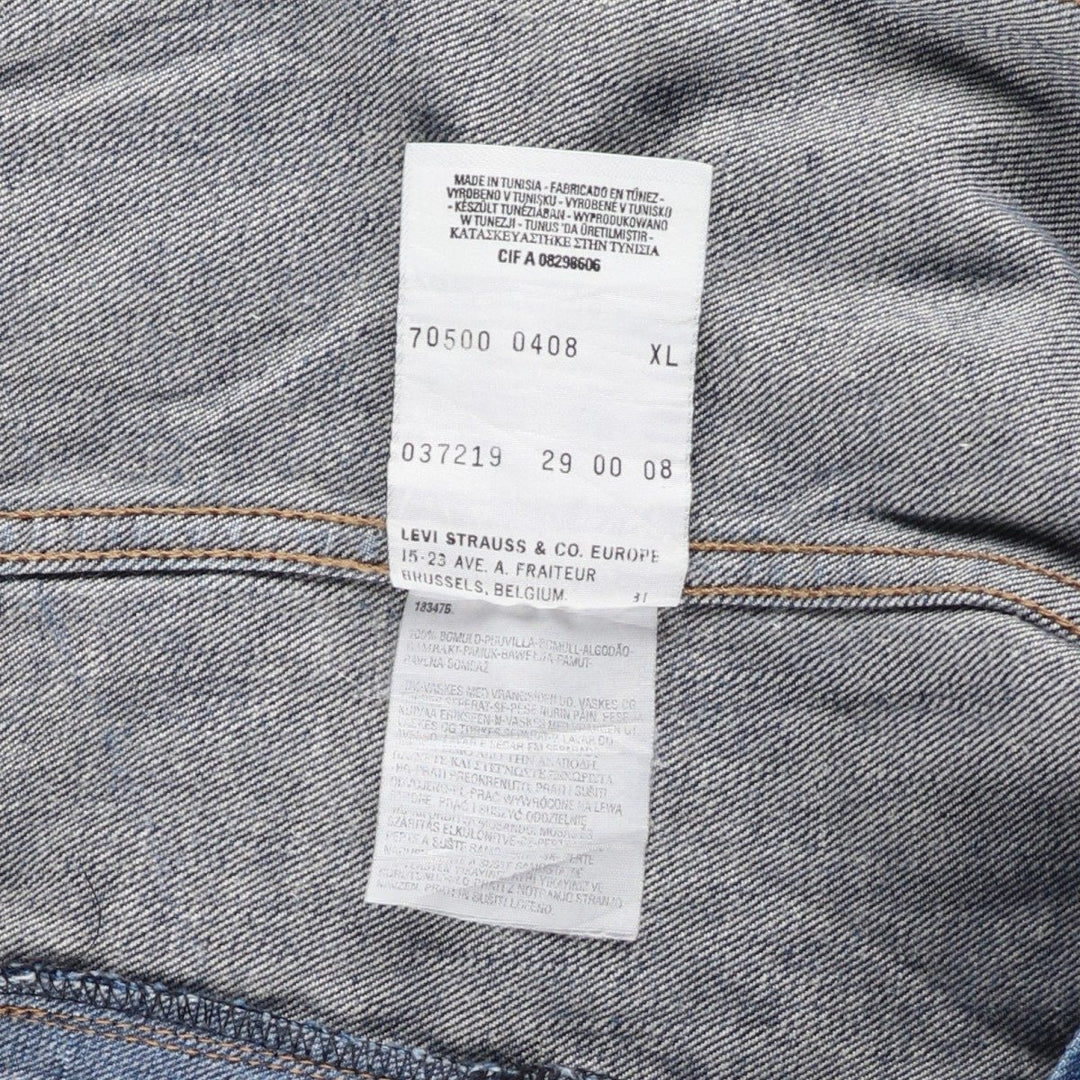 Levi's Euro Model Remake Denim Jacket, Men's XL cotton blue type Vintage Second Hand