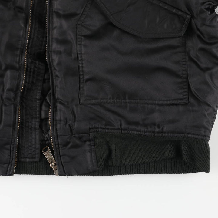 Civilian CWU-type padded military jacket, men's size XL unclear black type Vintage Second Hand
