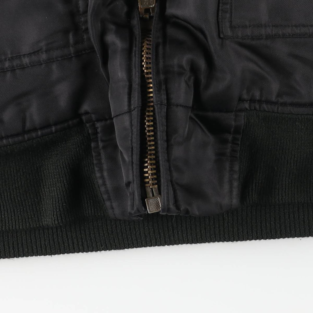 Civilian CWU-type padded military jacket, men's size XL unclear black type Vintage Second Hand