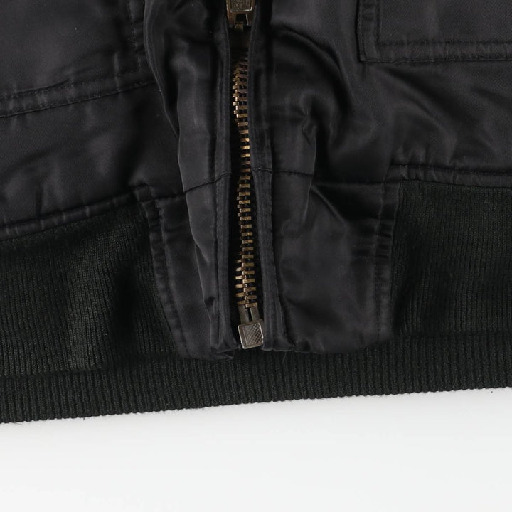 Civilian CWU-type padded military jacket, men's size XL unclear black type Vintage Second Hand