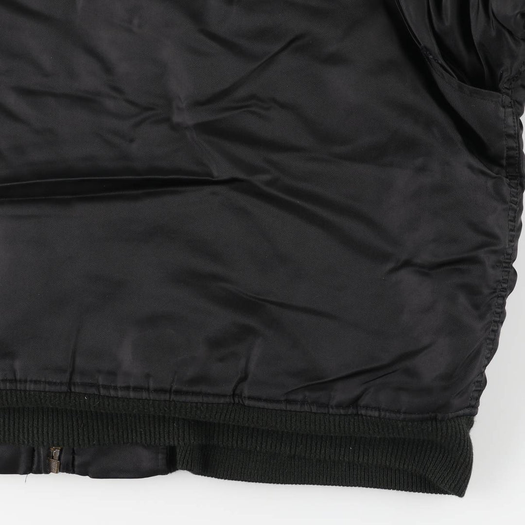 Civilian CWU-type padded military jacket, men's size XL unclear black type Vintage Second Hand
