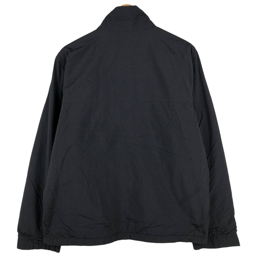 Eddie Bauer padded puffer jacket, men's size M Nylon black type Vintage Second Hand
