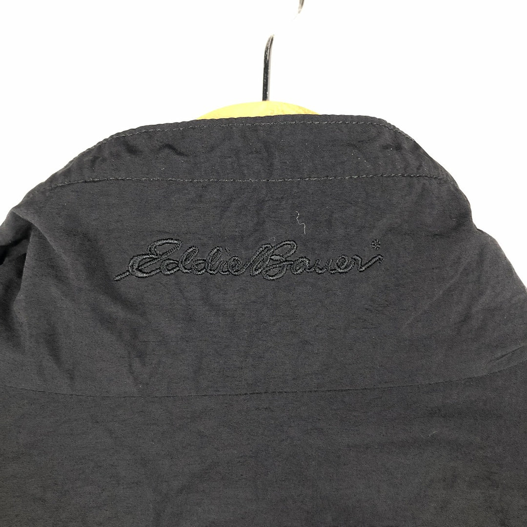 Eddie Bauer padded puffer jacket, men's size M Nylon black type Vintage Second Hand