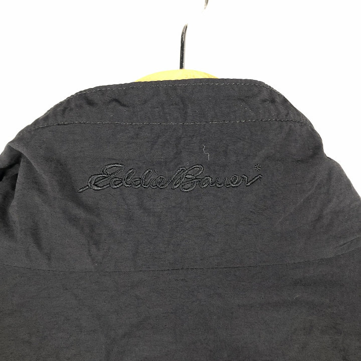 Eddie Bauer padded puffer jacket, men's size M Nylon black type Vintage Second Hand