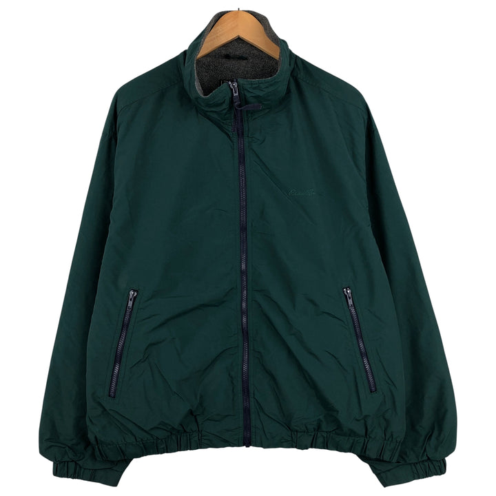 90s-00'S Eddie Bauer padded puffer jacket, men's size XL Nylon dark green Vintage Second Hand