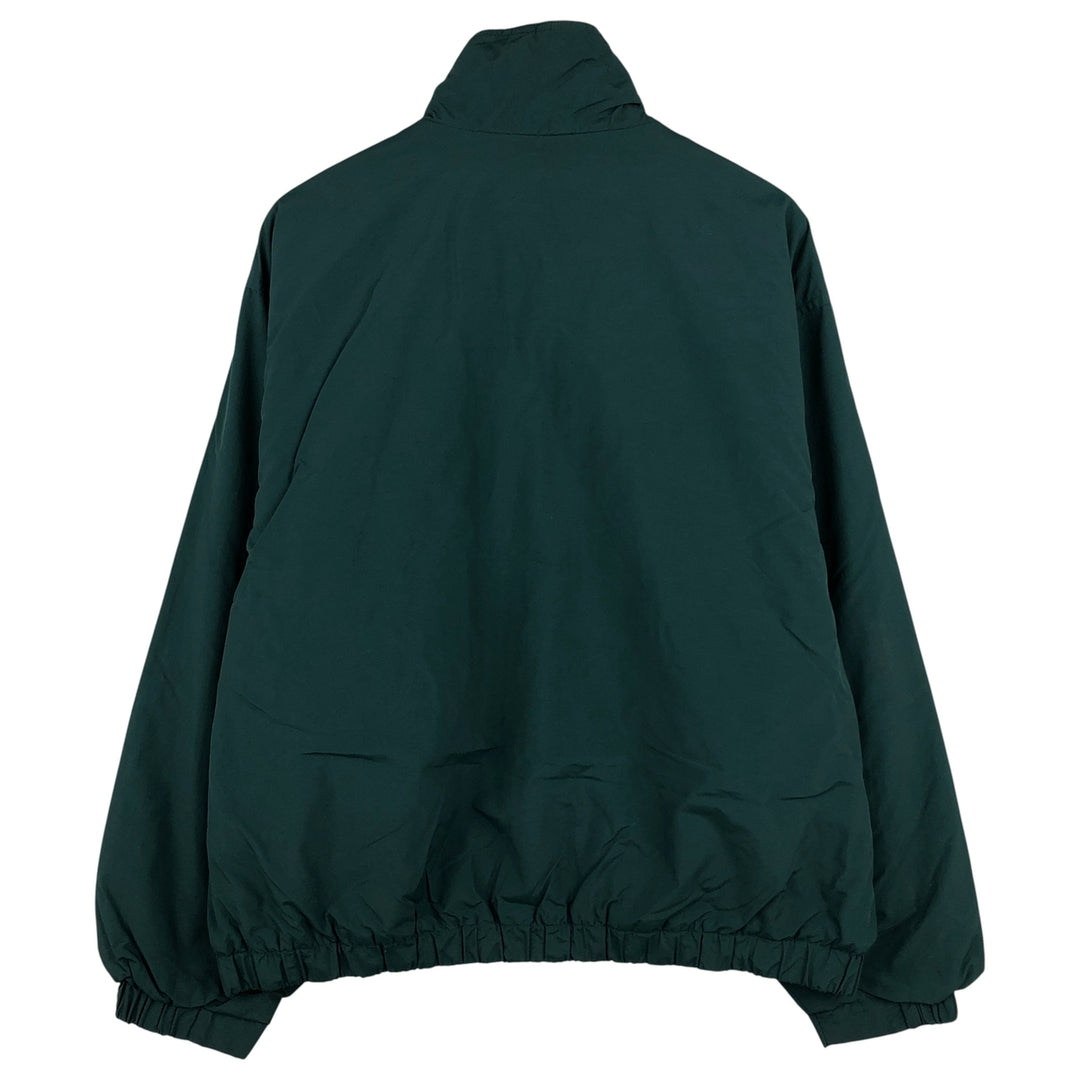 90s-00'S Eddie Bauer padded puffer jacket, men's size XL Nylon dark green Vintage Second Hand