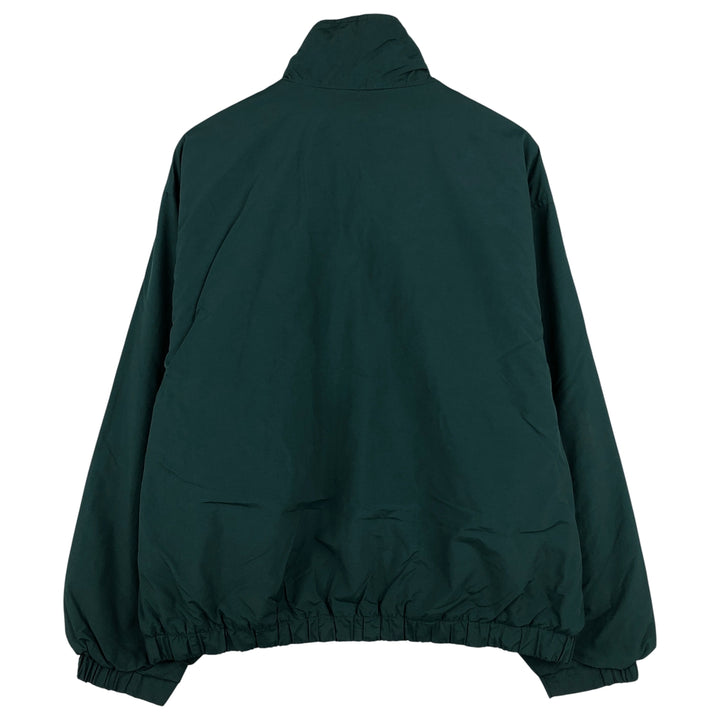 90s-00'S Eddie Bauer padded puffer jacket, men's size XL Nylon dark green Vintage Second Hand