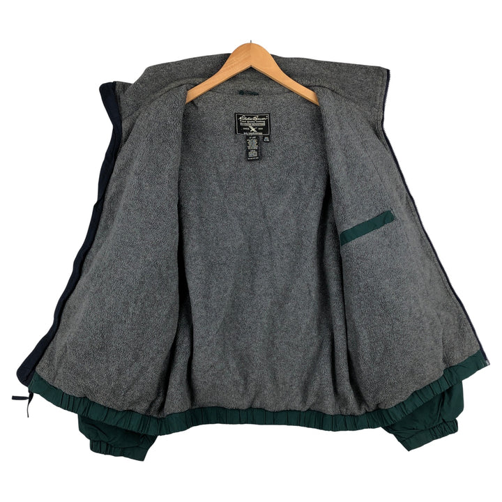 90s-00'S Eddie Bauer padded puffer jacket, men's size XL Nylon dark green Vintage Second Hand