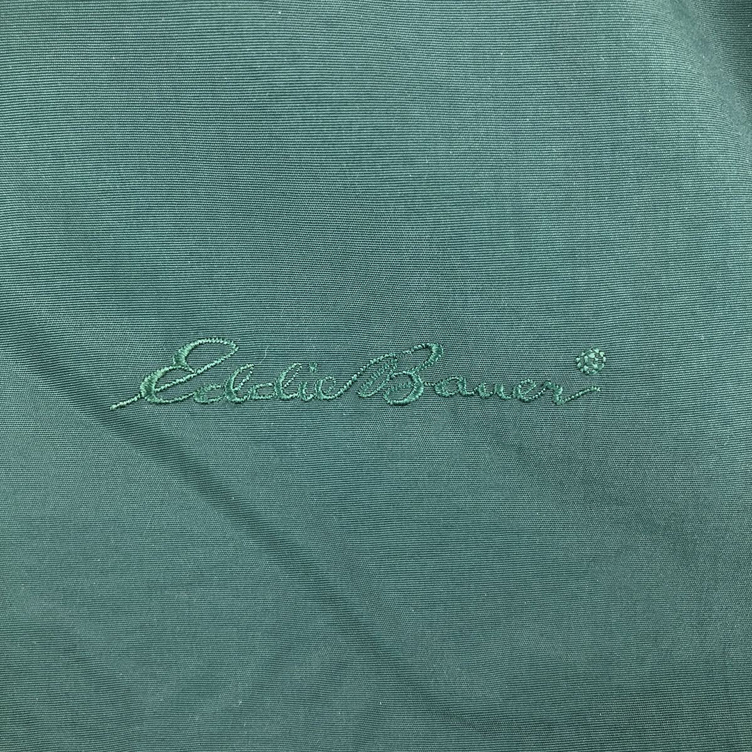 90s-00'S Eddie Bauer padded puffer jacket, men's size XL Nylon dark green Vintage Second Hand
